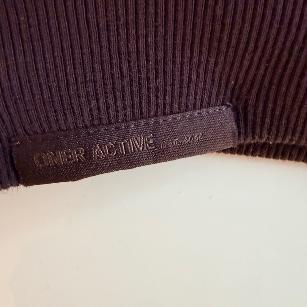 ONER Active Cropped Crewneck Sweatshirt Brown UK M pre owned excellent - Picture 6 of 9